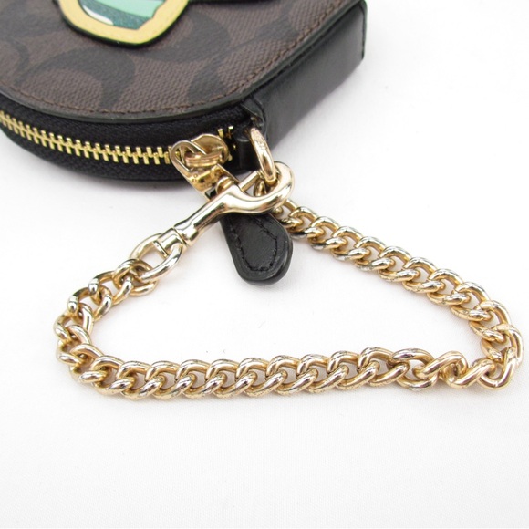 Coach Signature Round Coin Case - Picture 4 of 7